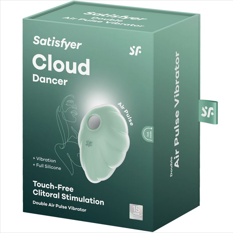 SATISFYER - CLOUD DANCER BLUE AIR PULSE VIBRATOR - 4