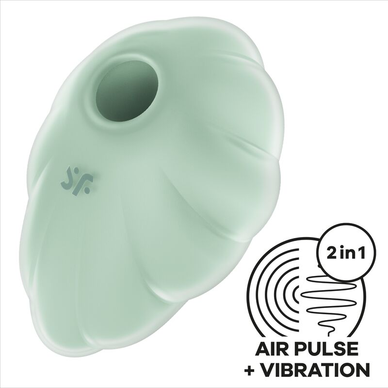 SATISFYER - CLOUD DANCER BLUE AIR PULSE VIBRATOR - 3