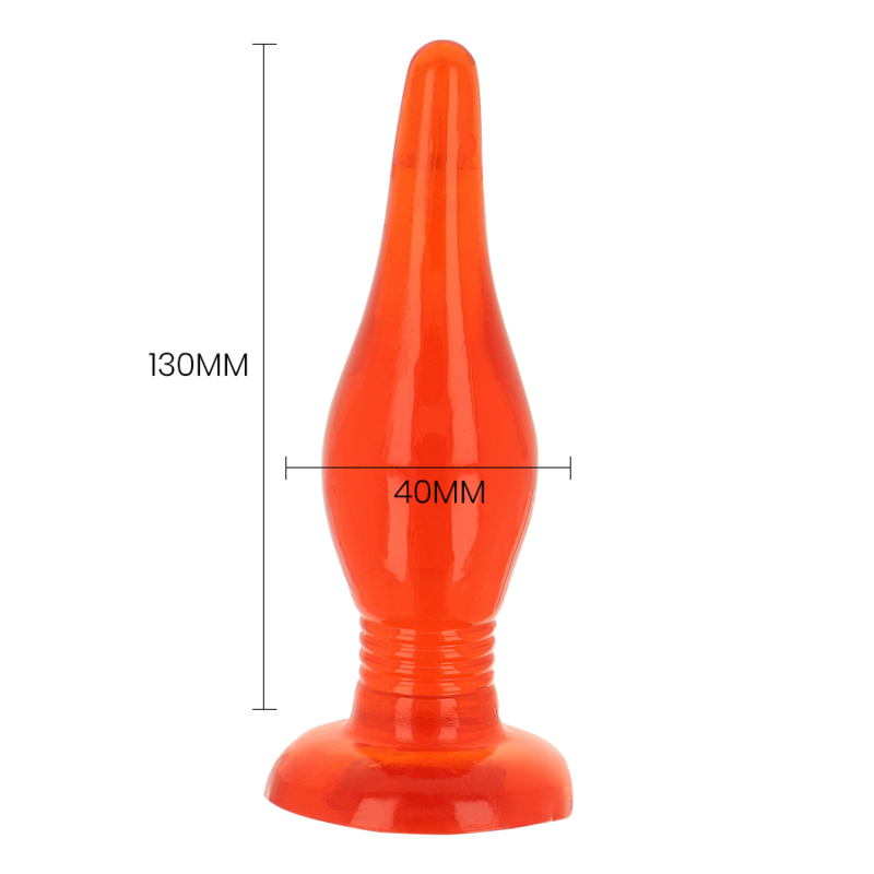BAILE - RED SOFT TOUCH ANAL PLUG 14.2 CM - 5