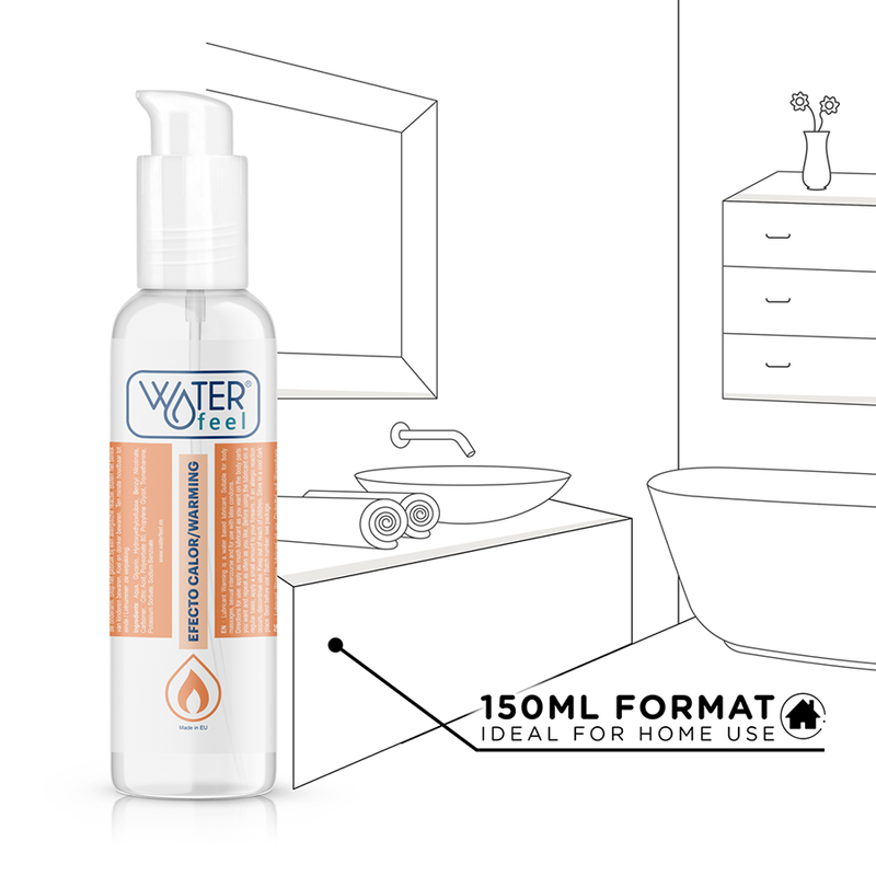 WATERFEEL - LUBRIFICANTE AD EFFETTO CALORE 150 ML - Secretroomsexyshop
