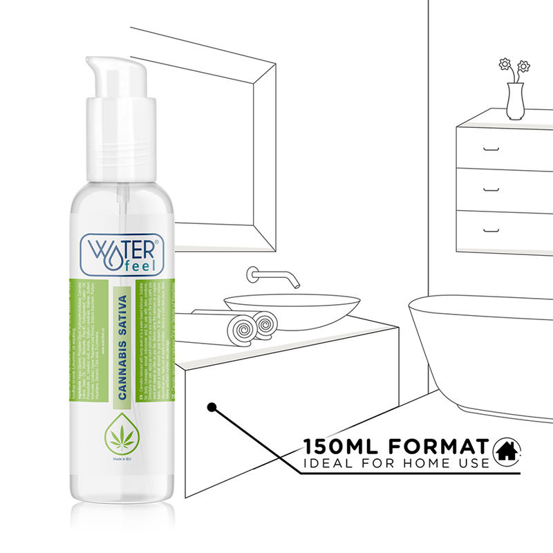 WATERFEEL - LUBRIFICANTE ALLA CANNABIS 150 ML - Secretroomsexyshop