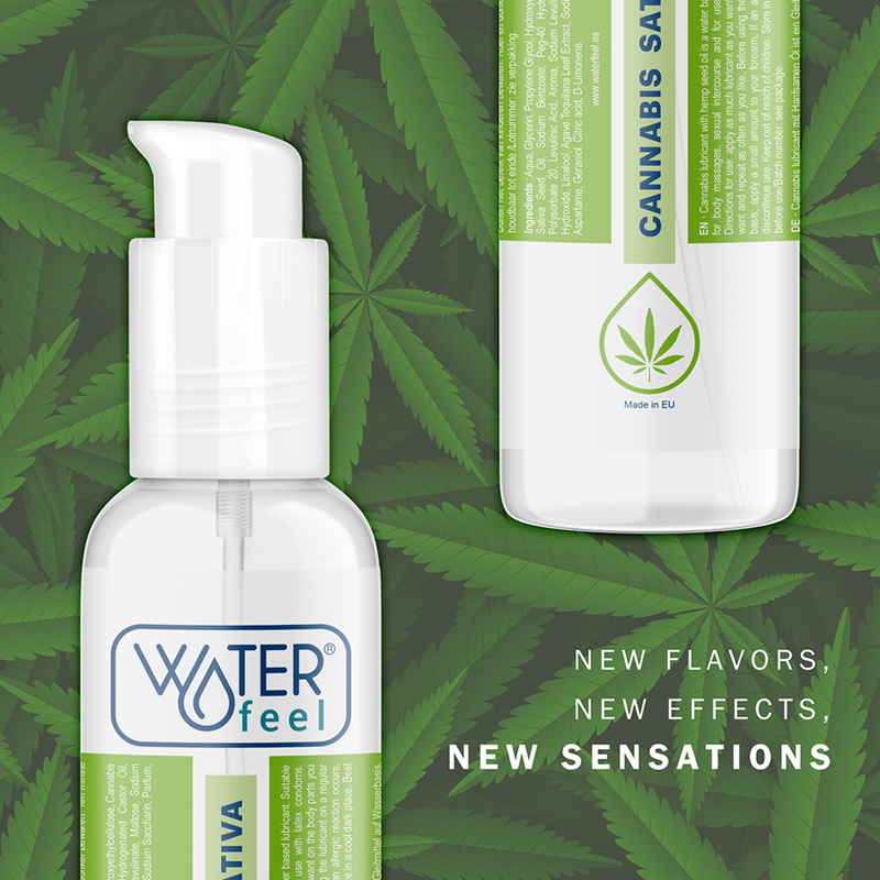 WATERFEEL - LUBRIFICANTE ALLA CANNABIS 150 ML - Secretroomsexyshop