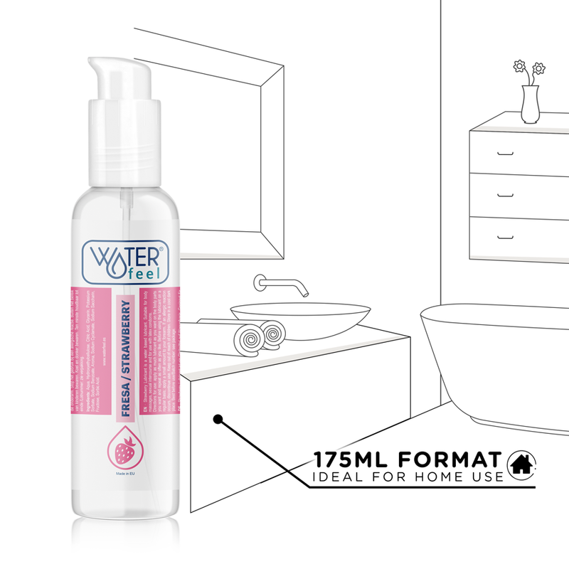 WATERFEEL - STRAWBERRY WATER BASED LUBRICANT 175 ML - 6