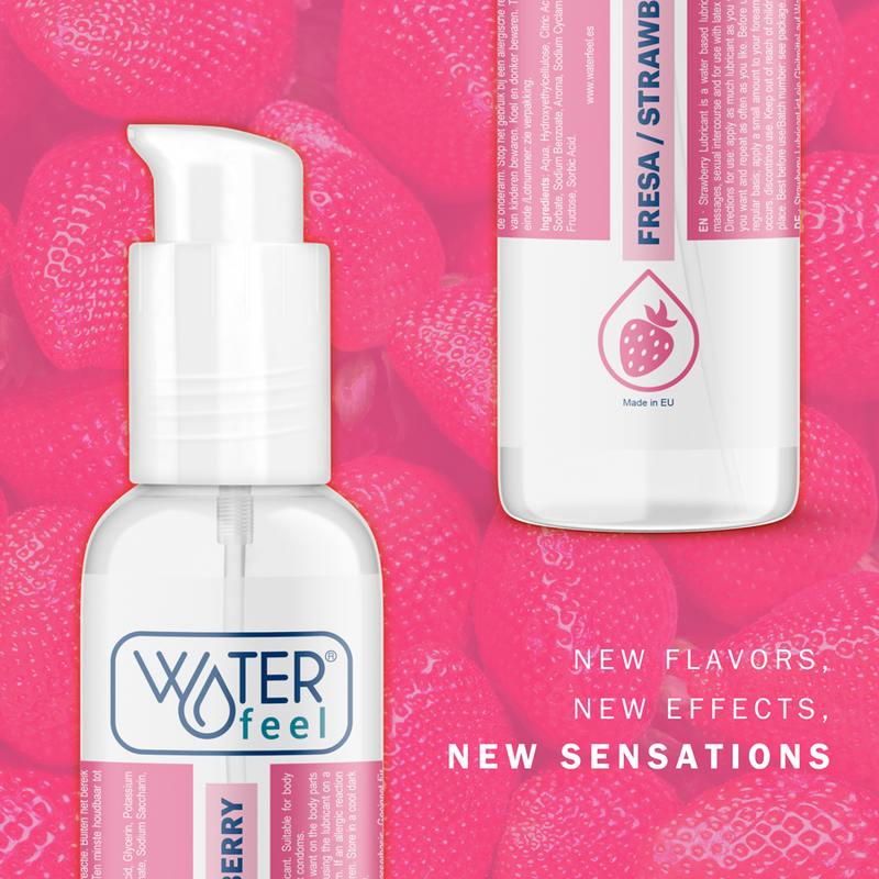 WATERFEEL - STRAWBERRY WATER BASED LUBRICANT 175 ML - 5