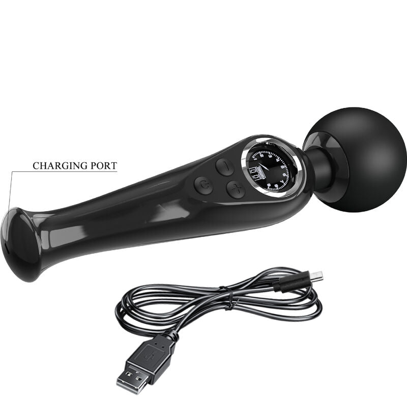 PRETTY LOVE - SKYLER VIBRATOR WAND BLACK - 3