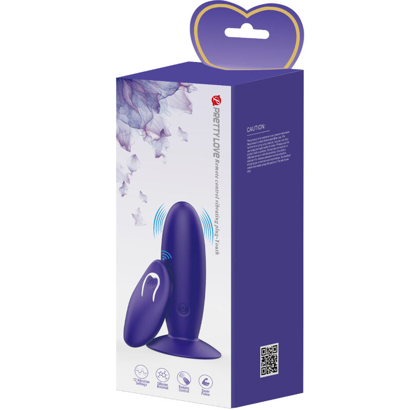 PRETTY LOVE - YOUTH PLUG ANAL VIBRATOR REMOTE CONTROL VIOLET - 7