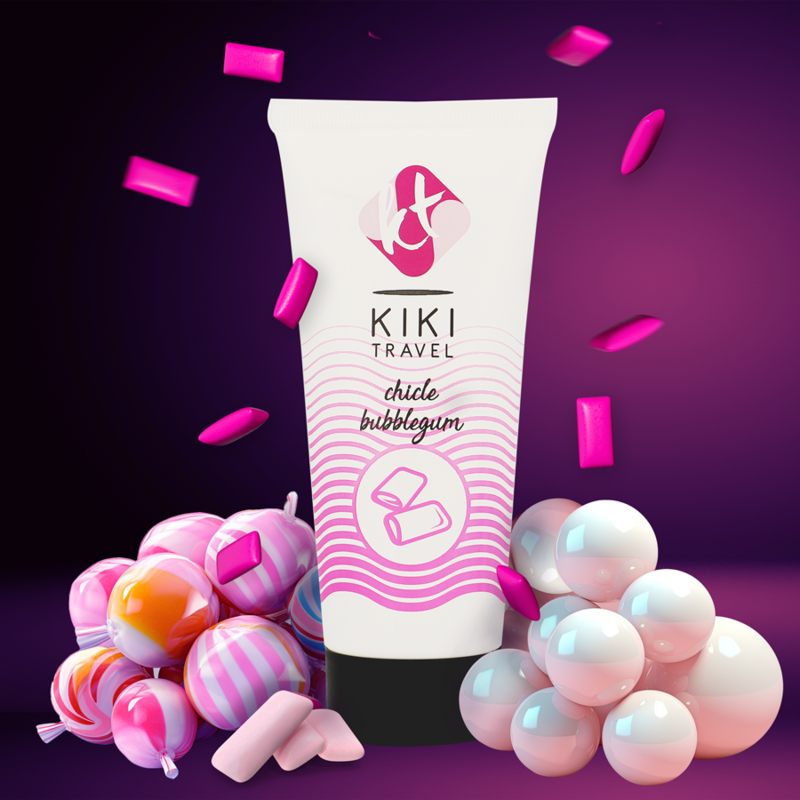 KIKÍ TRAVEL - FRAGOLA GUM LUBRIFICANTE 50 ML - Secretroomsexyshop
