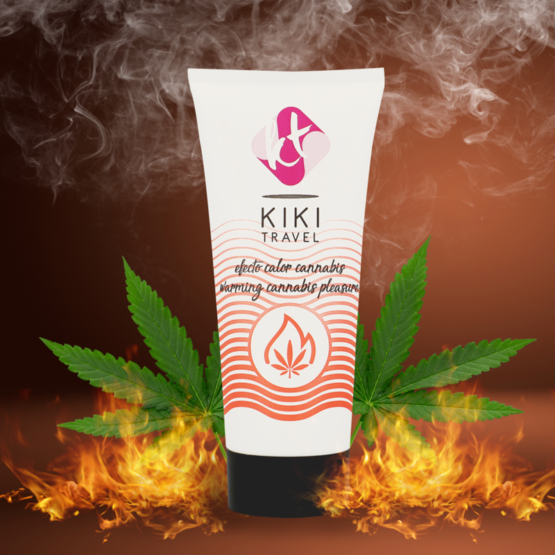 KIKÍ TRAVEL - CANNABIS LUBRIFICANTE EFFETTO CALDO 50 ML - Secretroomsexyshop
