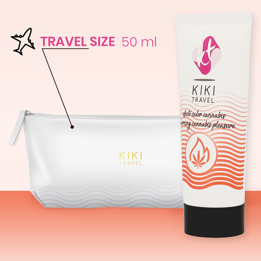 KIKÍ TRAVEL - CANNABIS LUBRIFICANTE EFFETTO CALDO 50 ML - Secretroomsexyshop