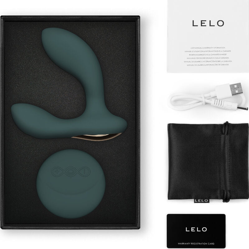 LELO - HUGO 2 PROSTATE MASSAGER REMOTE CONTROL BLACK - GREEN - 2