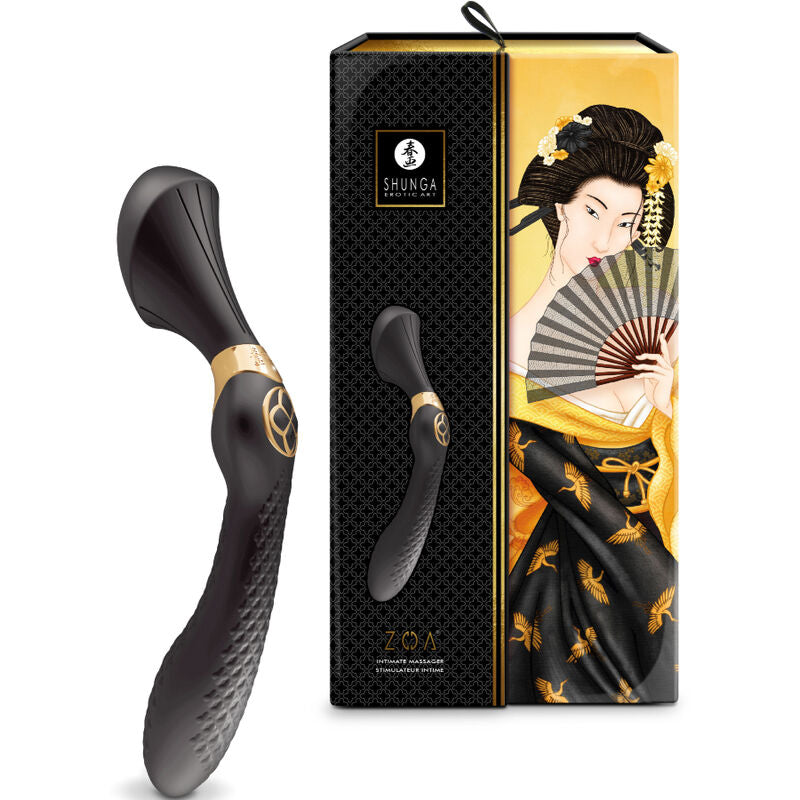 SHUNGA - ZOA INTIMATE MASSAGER FUCHSIA - BLACK - 14