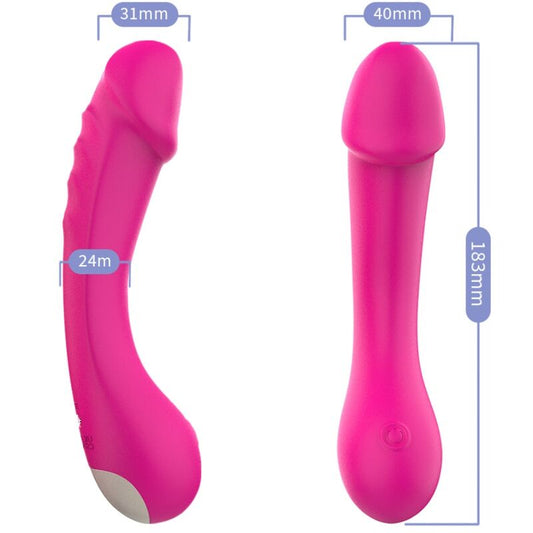 ARMONY - DILDO VIBRATOR G-SPOT SILICONE FUCHSIA - 1