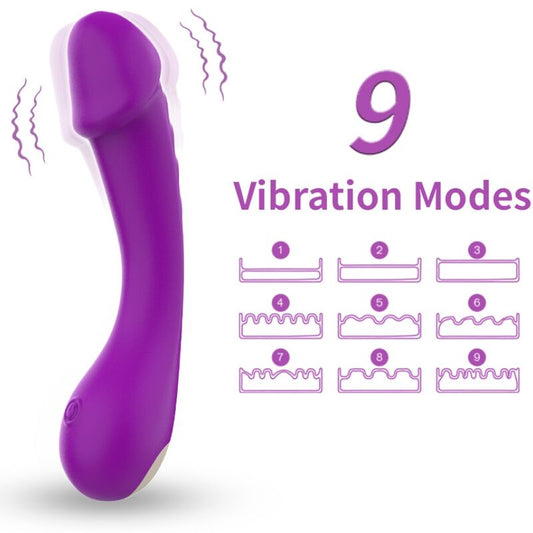 ARMONY - DILDO VIBRATOR G-SPOT SILICONE PURPLE - 1
