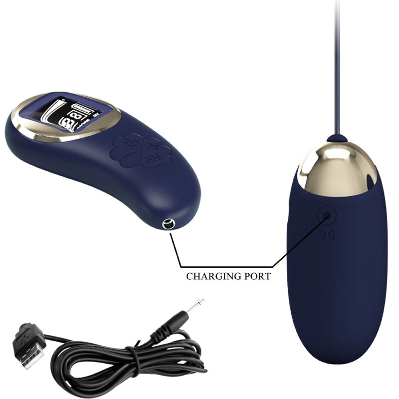 PRETTY LOVE - MINA VIBRATING EGG REMOTE CONTROL BLUE - 5