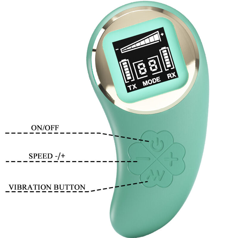 PRETTY LOVE - GREEN REMOTE CONTROL VIBRATING EGG MINE - 4