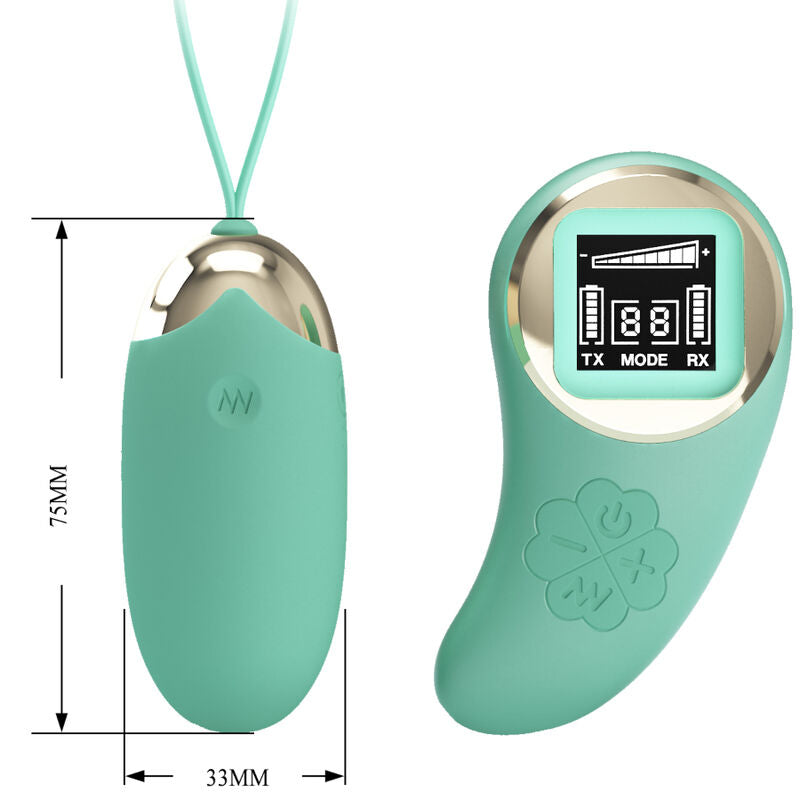 PRETTY LOVE - GREEN REMOTE CONTROL VIBRATING EGG MINE - 3