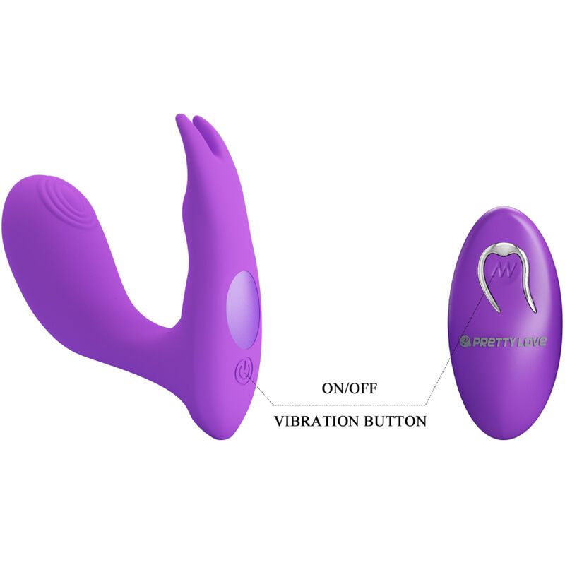 PRETTY LOVE - IDABELLE VIBRATION & PULSATION REMOTE CONTROL VIOLET - 6