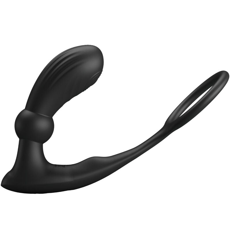 PRETTY LOVE - WARREN BLACK ANAL RING & VIBRATOR - 2