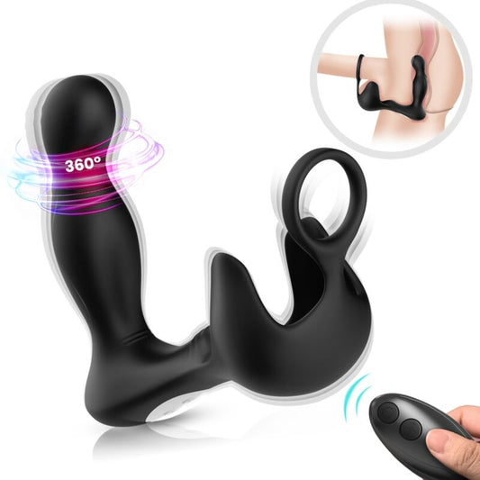ARMONY - SURROUND VIBRATOR ANAL & STIMULATOR TESTICULOS & RING REMOTE CONTROL BLACK - 1