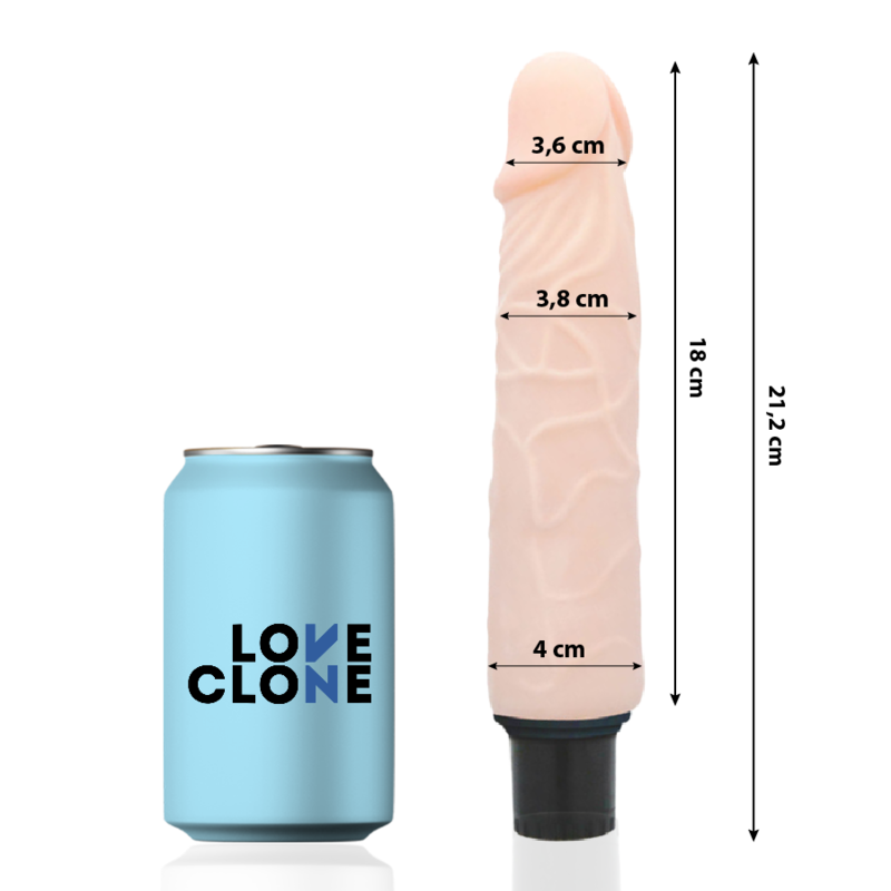LOVECLONE - FINN SELF LUBRICATION VIBRATOR 21.2 CM -O- 3.8 CM - 1