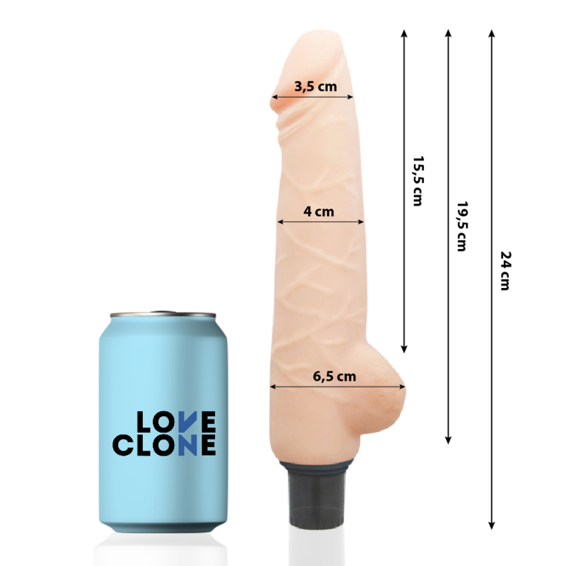 LOVECLONE - HARALD SELF LUBRICATION VIBRATOR 24 CM -O- 4 CM - 3