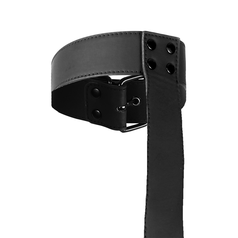FETISH SUBMISSIVE BONDAGE - COLLAR & WRIST CUFFS BODY RESTRAINT SET - 5