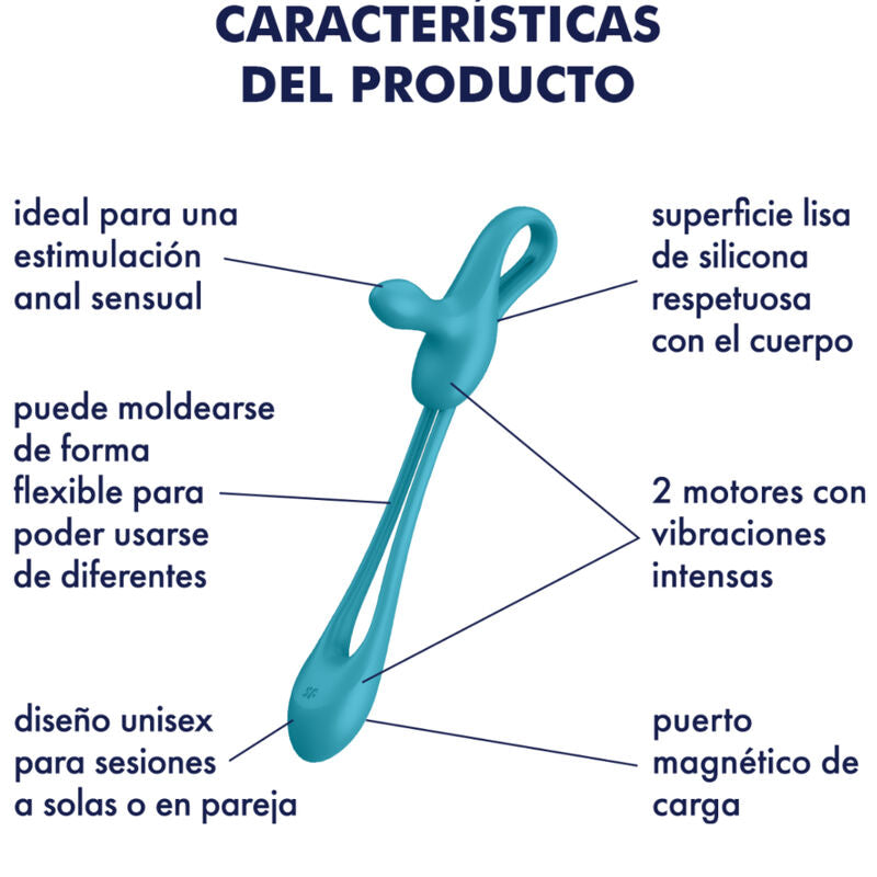 SATISFYER - PLUG & PLAY 1 FLEXIBLE MULTIVIBRATOR - 5