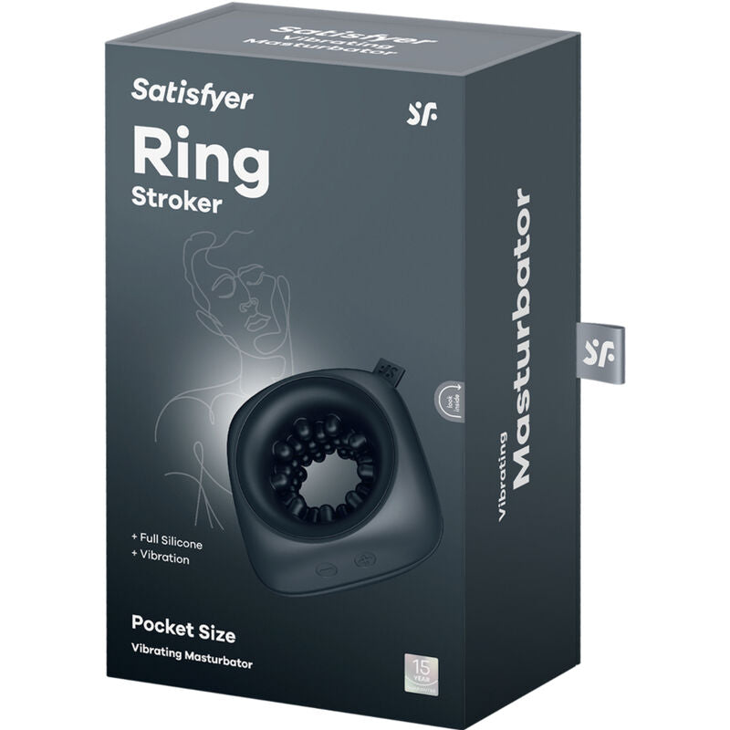 SATISFYER - RING STROKER MASTURBATOR & VIBRATOR - 5