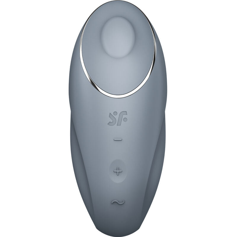 SATISFYER - TAP & CLIMAX 1 LAY-ON VIBRATOR GREY - BLACK - 15