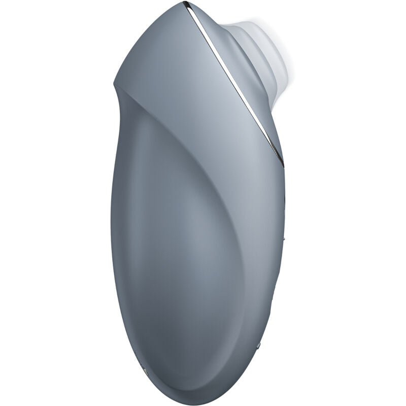 SATISFYER - TAP & CLIMAX 1 LAY-ON VIBRATOR GREY - BLACK - 14
