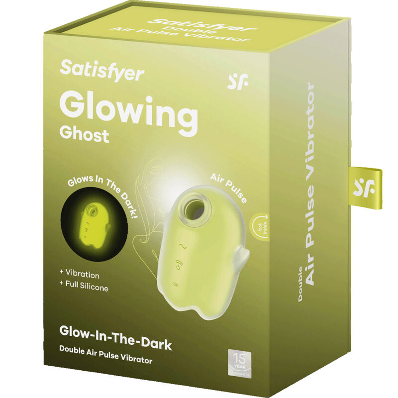SATISFYER - GLOWING GHOST AIR PULSE & VIBRATOR WHITE - 4