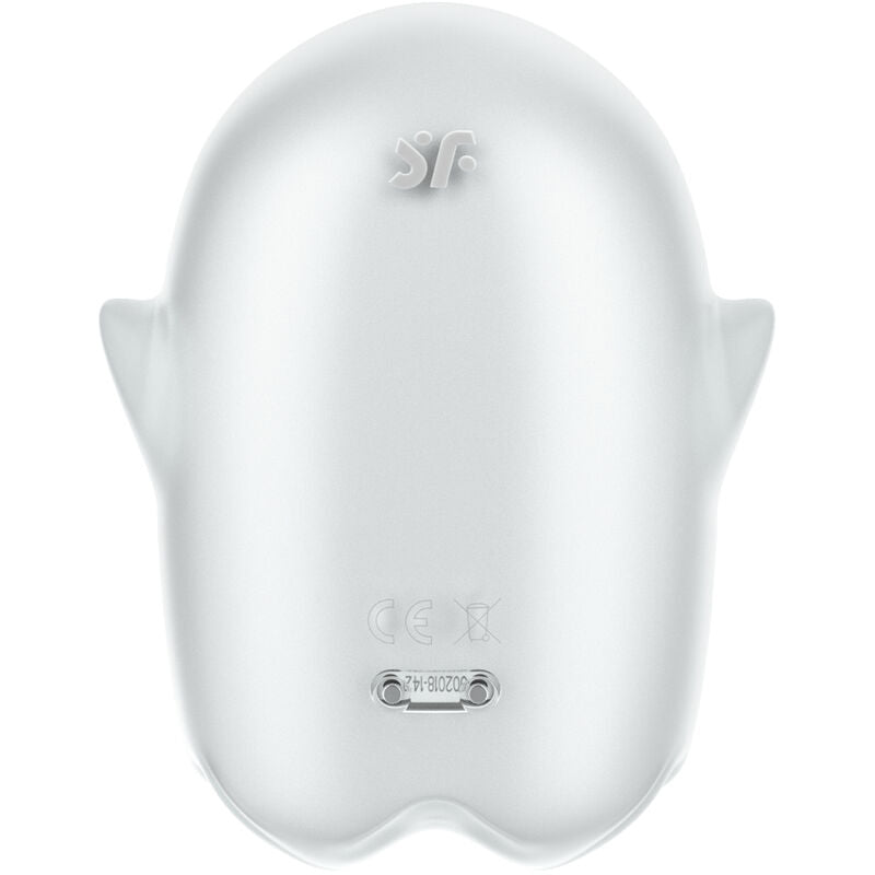 SATISFYER - GLOWING GHOST AIR PULSE & VIBRATOR WHITE - YELLOW - 10