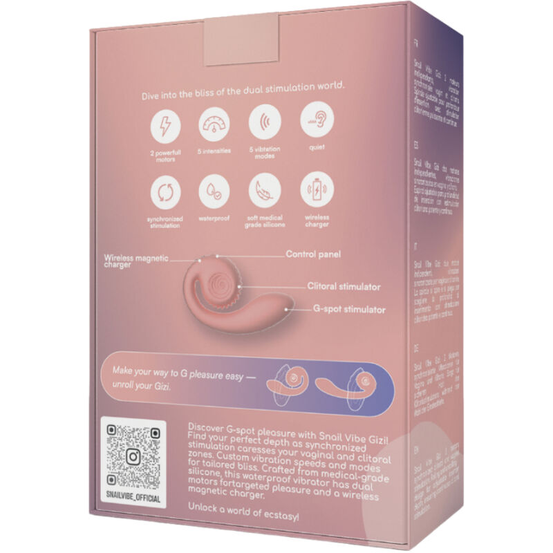 SNAIL VIBE - GIZI ESTIMULATEUR DUAL ROSA