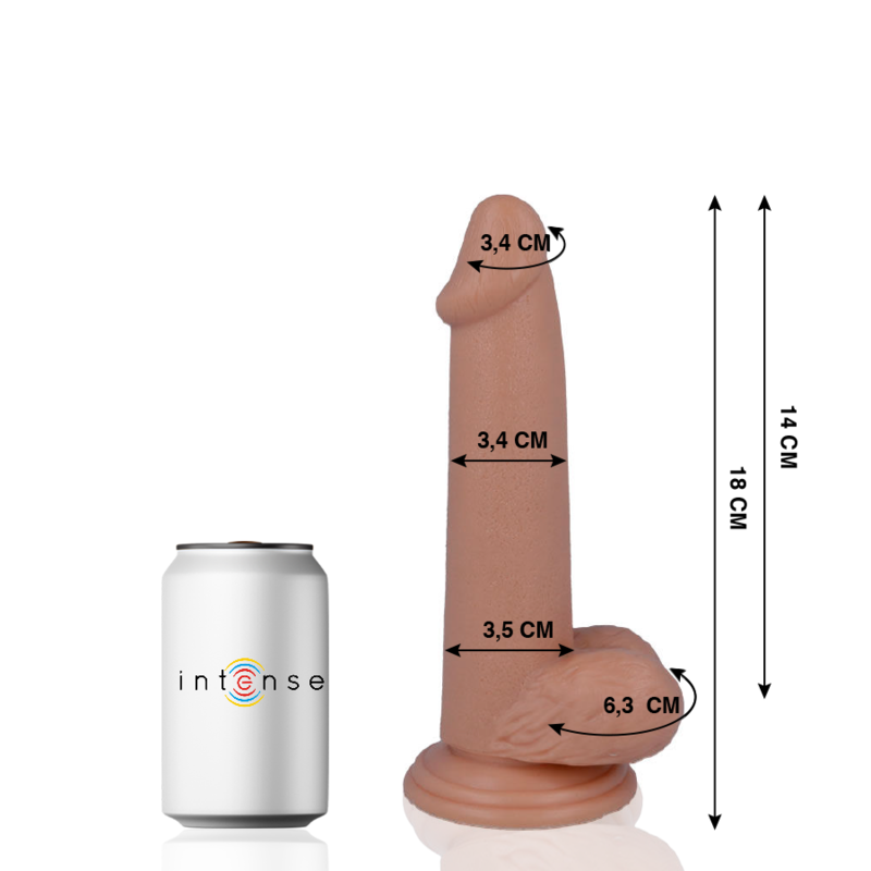 MR INTENSE - 10 REALISTIC COCK 18 CM -O- 3.4 CM - 6