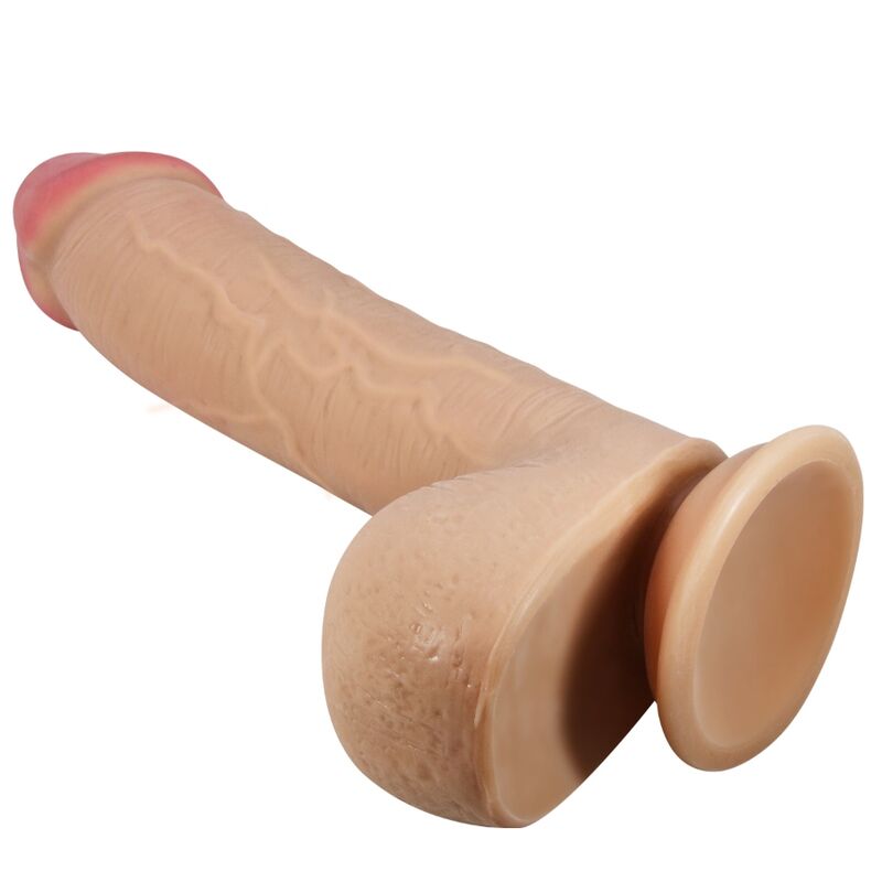 PRETTY LOVE - SLIDING SKIN SERIES REALISTIC DILDO WITH SLIDING SKIN SUCTION CUP FLESH 23.4 CM - 4