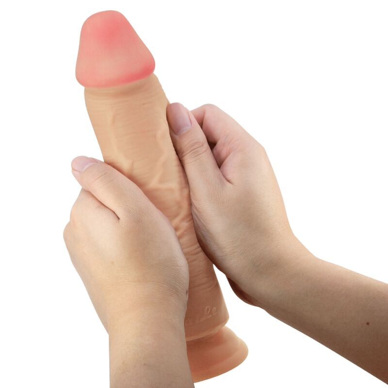 PRETTY LOVE - SLIDING SKIN SERIES REALISTIC DILDO WITH SLIDING SKIN SUCTION CUP FLESH 23.4 CM - 2