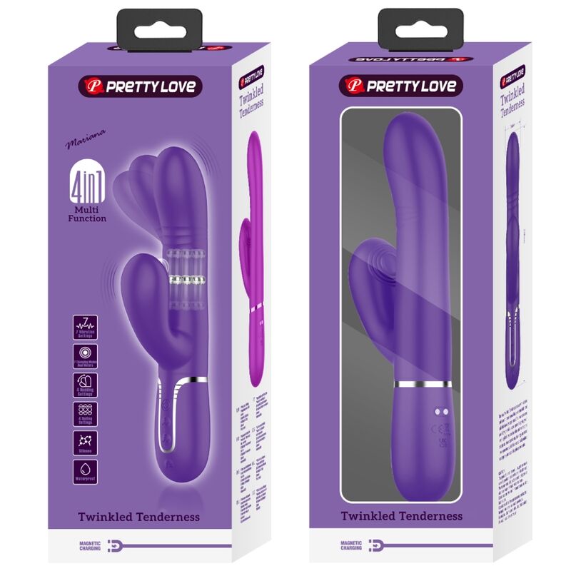 PRETTY LOVE - VIBRATEUR MULTIFONCTION POINT G VIOLET