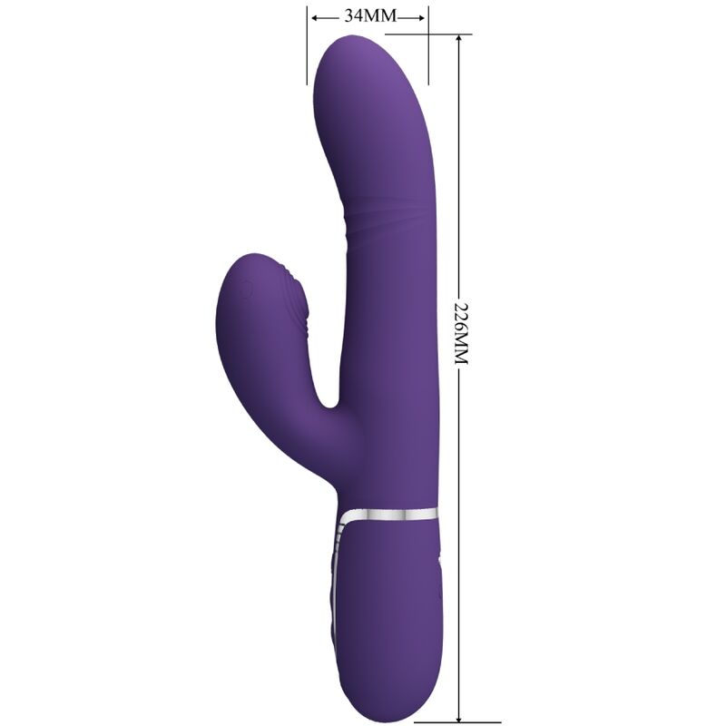 PRETTY LOVE - VIBRATEUR MULTIFONCTION POINT G VIOLET