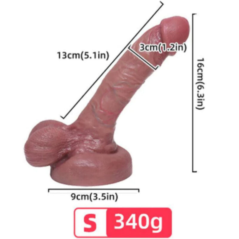 ARMONY - REALISTIC LIQUID SILICONE DILDO 13 CM - 3