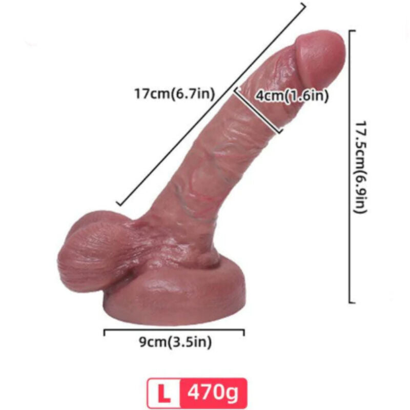 ARMONY - REALISTIC LIQUID SILICONE DILDO 17 CM - 4