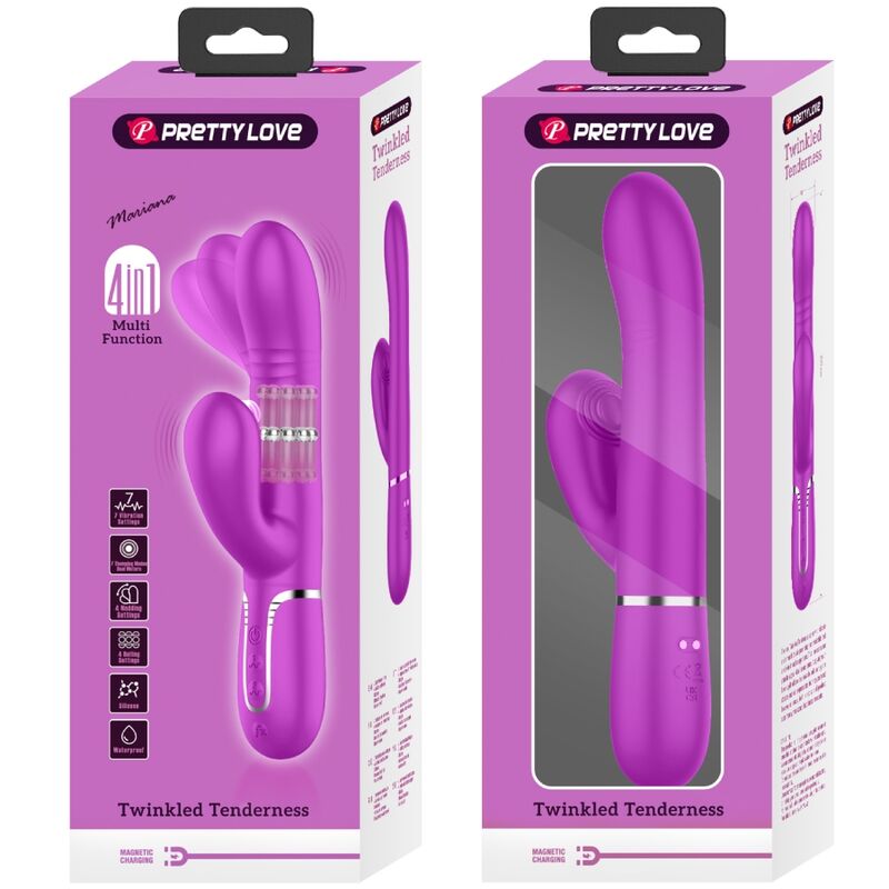 PRETTY LOVE - MULTIFUNCTION G-SPOT VIBRATOR FUCHSIA - 3