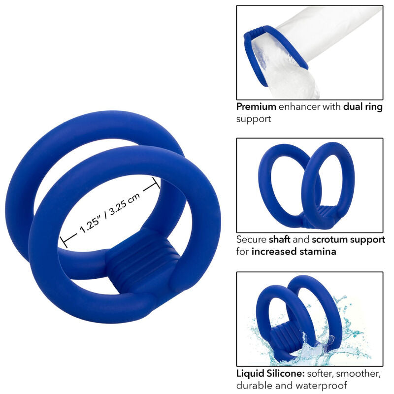 CALEXOTICS - ADMIRAL DUAL COCK CAGE BLUE - 4