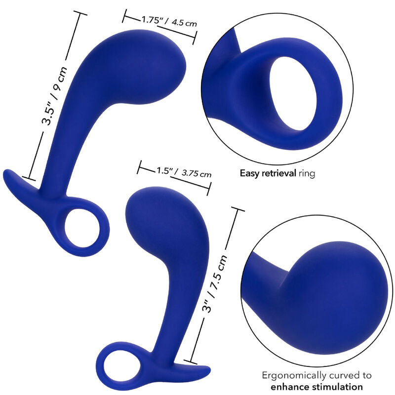CALEXOTICS - ADMIRAL SET 2 ANAL PLUG BLUE - 4