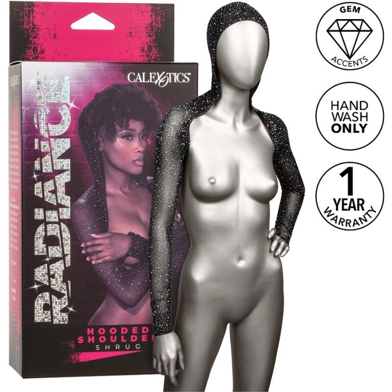 CALEXOTICS - RADIANCE HOODED SHOULDER SHRUG RHINE - 4