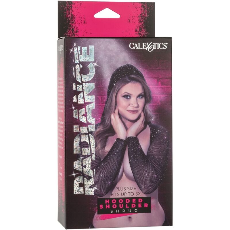 CALEXOTICS - RADIANCE HOODED SHOULDER SHRUG RHINE PLUS SIZE - 4