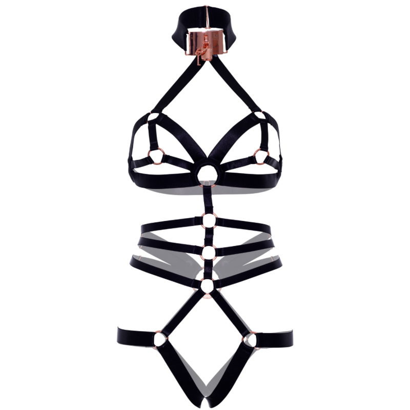 LEG AVENUE - CROTCHLESS ELASTIC BODY HARNESS - 4