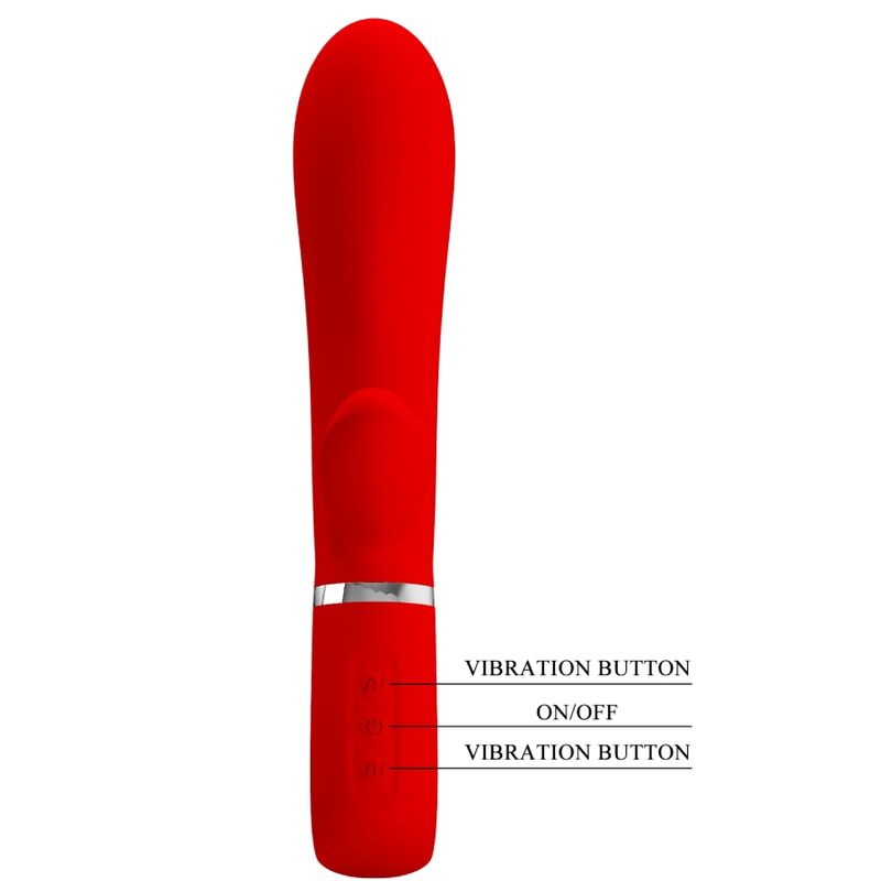 PRETTY LOVE - THOMAS MULTIFUNCTION G-SPOT VIBRATOR RED - 7