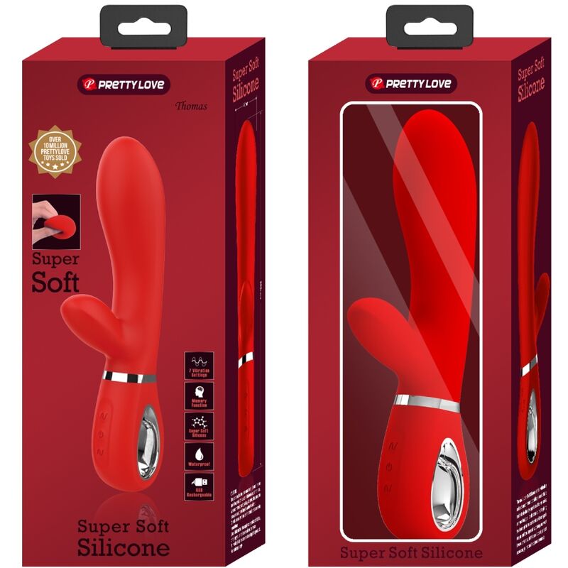 PRETTY LOVE - THOMAS MULTIFUNCTION G-SPOT VIBRATOR RED - 6