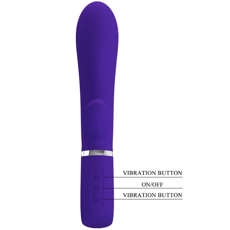 PRETTY LOVE - THOMAS MULTIFUNCTION G-SPOT VIBRATOR PURPLE - 5