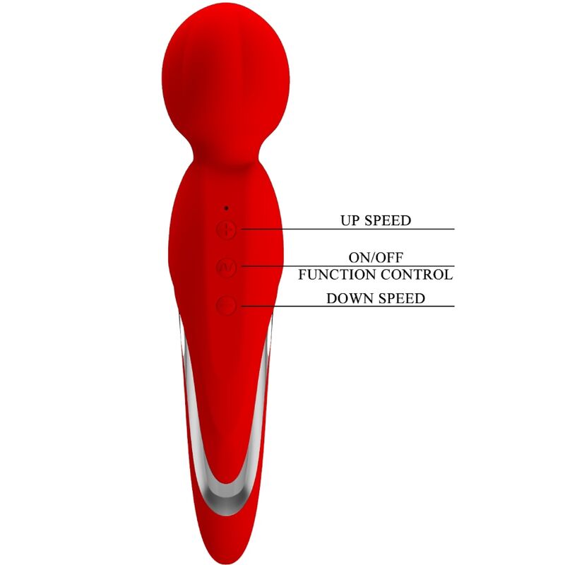 PRETTY LOVE - WALTER VIBRATOR WAND RED - 5